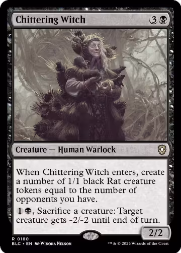 Chittering Witch (180), Commander: Bloomburrow — Magic card price