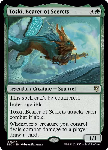 Toski, Bearer of Secrets (244), Commander: Bloomburrow — Magic card price