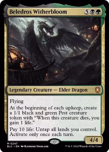 Beledros Witherbloom (247), Commander: Bloomburrow — Magic card price