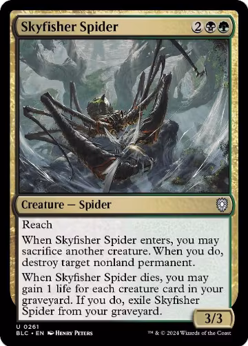 Skyfisher Spider (261), Commander: Bloomburrow — Magic card price