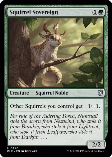 Squirrel Sovereign (240), Commander: Bloomburrow — Magic card price