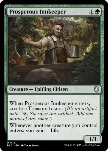 Prosperous Innkeeper (121), Commander: Bloomburrow — Magic card price