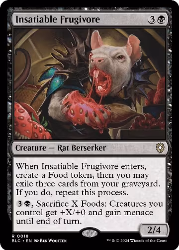Insatiable Frugivore (18), Commander: Bloomburrow — Magic card price