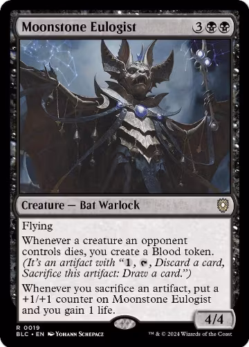 Moonstone Eulogist (19), Commander: Bloomburrow — Magic card price