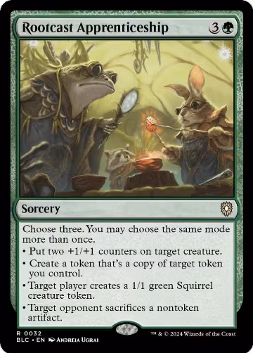 Rootcast Apprenticeship (32), Commander: Bloomburrow — Magic card price