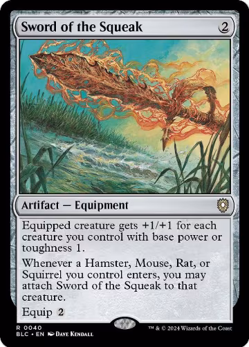 Sword of the Squeak (40), Commander: Bloomburrow — Magic card price