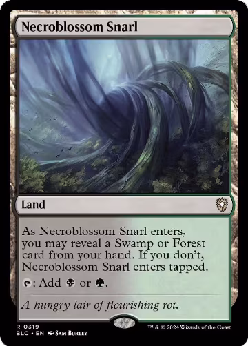 Necroblossom Snarl (319), Commander: Bloomburrow — Magic card price