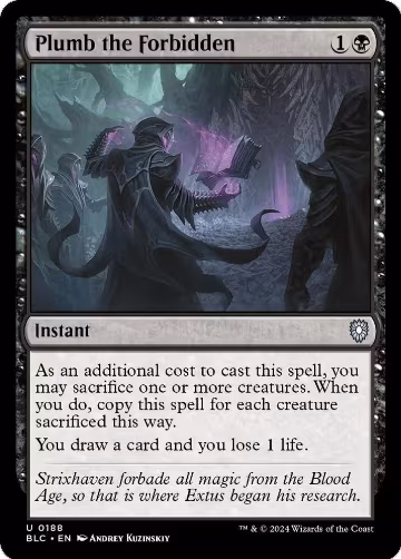 Plumb the Forbidden (188), Commander: Bloomburrow — Magic card price