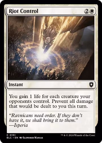 Riot Control (151), Commander: Bloomburrow — Magic card price