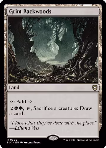 Grim Backwoods (309), Commander: Bloomburrow — Magic card price