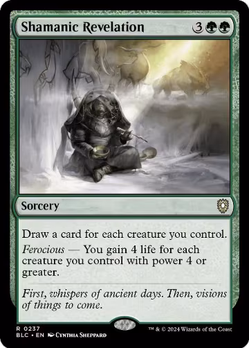 Shamanic Revelation (237), Commander: Bloomburrow — Magic card price