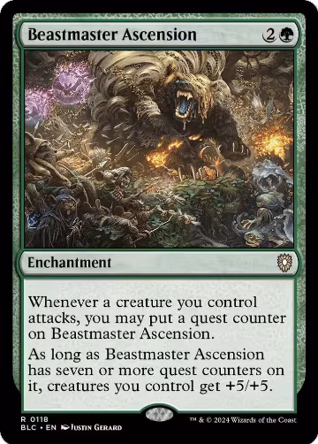 Beastmaster Ascension (118), Commander: Bloomburrow — Magic card price