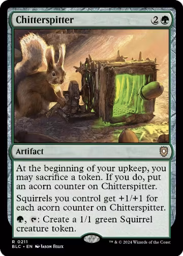 Chitterspitter (211), Commander: Bloomburrow — Magic card price