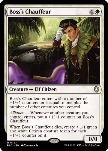 Boss's Chauffeur (137), Commander: Bloomburrow — Magic card price