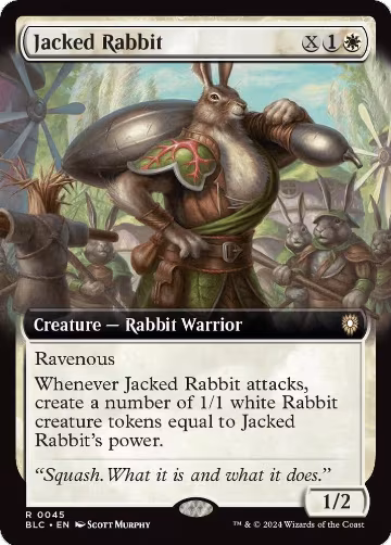 Jacked Rabbit (Extended Art) (45), Commander: Bloomburrow — Magic card price