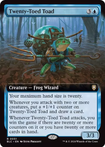 Twenty-Toed Toad (Extended Art) (51), Commander: Bloomburrow — Magic card price