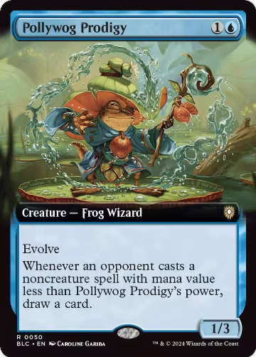 Pollywog Prodigy (Extended Art) (50), Commander: Bloomburrow — Magic card price