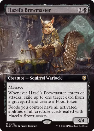 Hazel's Brewmaster (Extended Art) (52), Commander: Bloomburrow — Magic card price