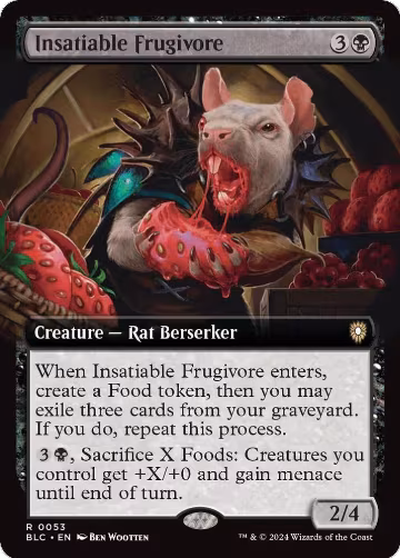 Insatiable Frugivore (Extended Art) (53), Commander: Bloomburrow — Magic card price