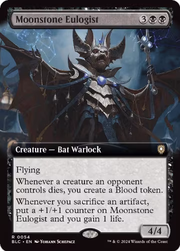 Moonstone Eulogist (Extended Art) (54), Commander: Bloomburrow — Magic card price