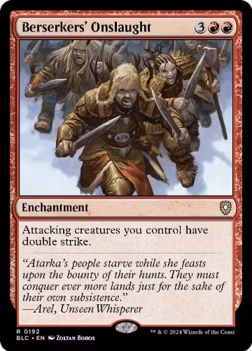 Berserkers' Onslaught (192), Commander: Bloomburrow — Magic card price