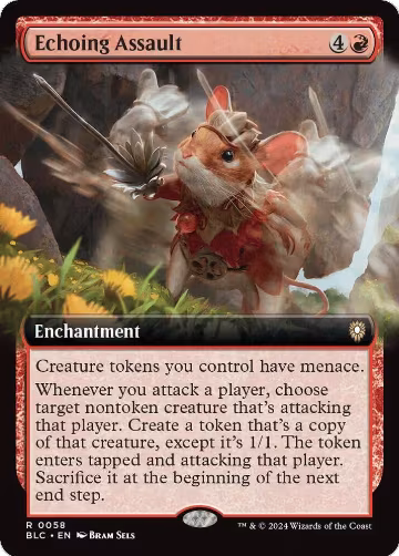 Echoing Assault (Extended Art) (58), Commander: Bloomburrow — Magic card price