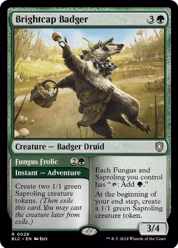 Brightcap Badger (28), Commander: Bloomburrow — Magic card price