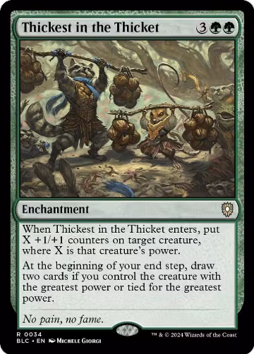 Thickest in the Thicket (34), Commander: Bloomburrow — Magic card price