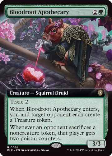 Bloodroot Apothecary (Extended Art) (61), Commander: Bloomburrow — Magic card price