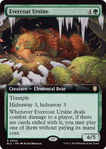 Evercoat Ursine (Extended Art) (64), Commander: Bloomburrow — Magic card price