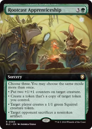 Rootcast Apprenticeship (Extended Art) (65), Commander: Bloomburrow — Magic card price