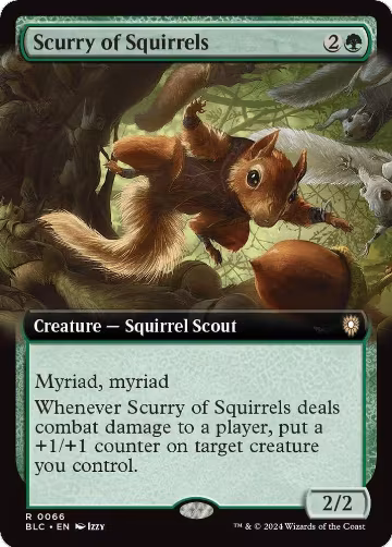 Scurry of Squirrels (Extended Art) (66), Commander: Bloomburrow — Magic card price