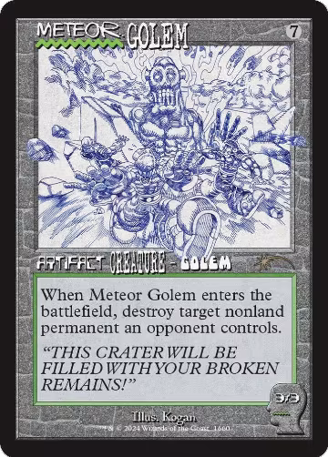 Meteor Golem (1660) (1660), Secret Lair Drop Series — Magic card price
