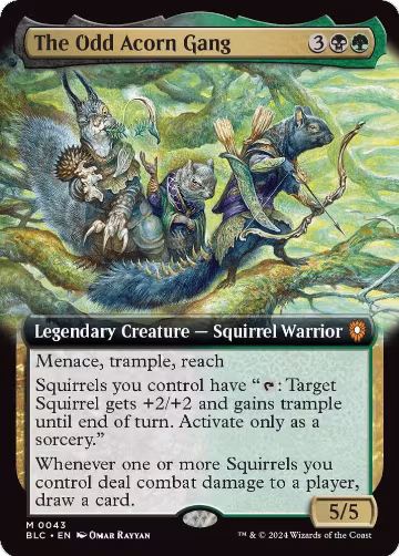 The Odd Acorn Gang (Extended Art) (43), Commander: Bloomburrow — Magic card price