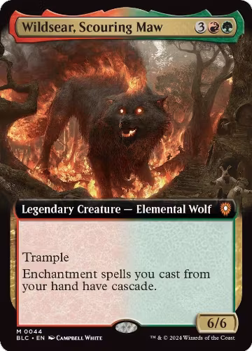 Wildsear, Scouring Maw (Extended Art) (44), Commander: Bloomburrow — Magic card price