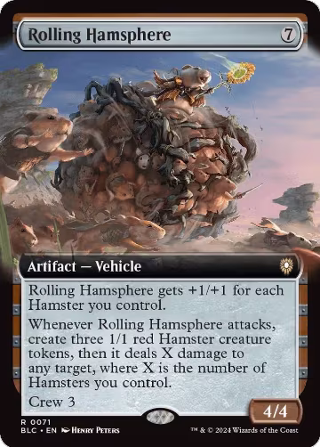 Rolling Hamsphere (Extended Art) (71), Commander: Bloomburrow — Magic card price