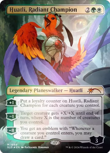 Huatli, Radiant Champion (Rainbow Foil) (1699), Secret Lair Drop Series — Magic card price
