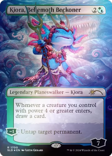 Kiora, Behemoth Beckoner (Rainbow Foil) (1700), Secret Lair Drop Series — Magic card price