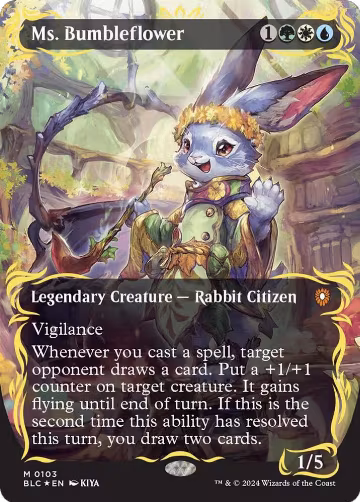 Ms. Bumbleflower (Borderless) (Raised Foil) (103) — card price
