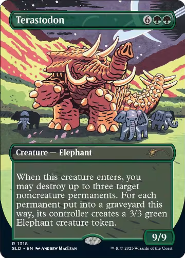 Terastodon (1318), Secret Lair Drop Series — Magic card price