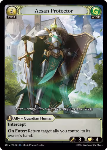 Aesan Protector (001), Supporter Pack 2 — Grand Archive card price