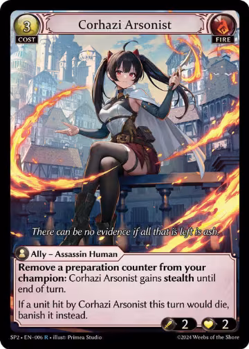 Corhazi Arsonist (006), Supporter Pack 2 — Grand Archive card price