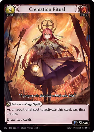 Cremation Ritual (009), Supporter Pack 2 — Grand Archive card price