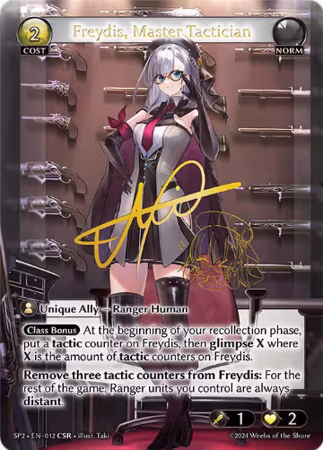 Freydis, Master Tactician (CSR) (012) — card price