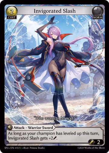 Invigorated Slash (015), Supporter Pack 2 — Grand Archive card price