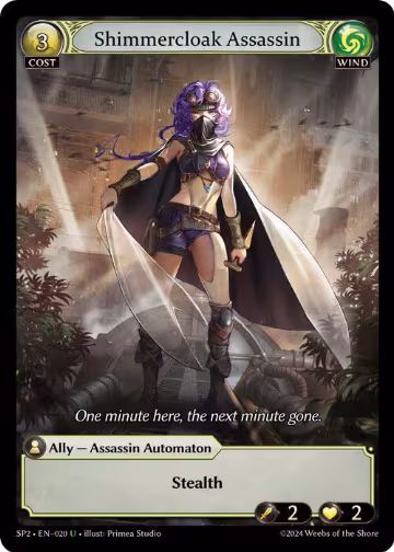 Shimmercloak Assassin (020), Supporter Pack 2 — Grand Archive card price
