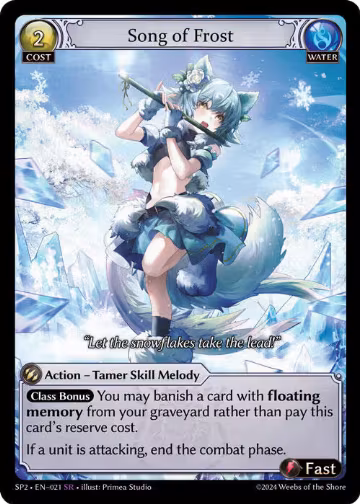 Song of Frost (021), Supporter Pack 2 — Grand Archive card price