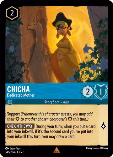 Chicha - Dedicated Mother (146/204), Shimmering Skies — Lorcana card price
