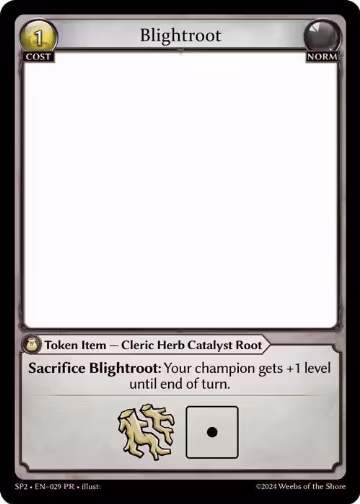 Blightroot (029), Supporter Pack 2 — Grand Archive card price