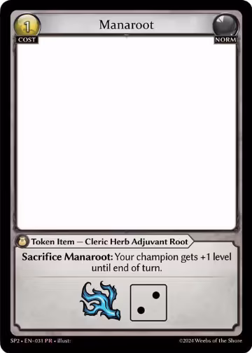 Manaroot (031), Supporter Pack 2 — Grand Archive card price